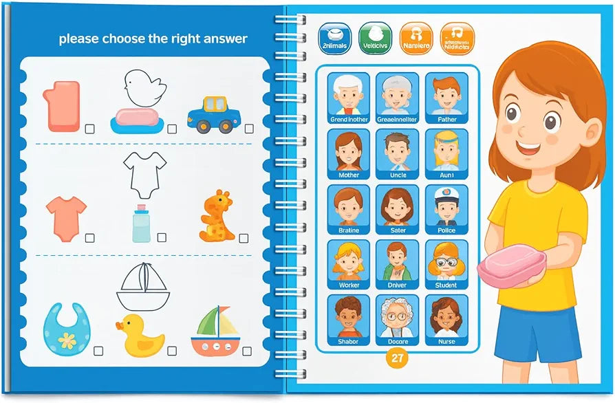 Intelligence Book For Kids (Card board, Graceo)